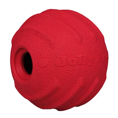 Image de Jolly Pets Tuff Tosser Boule rebondissante pour Jouets/friandises Rouge 10 cm