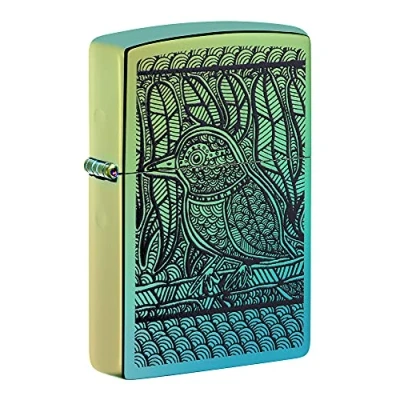 Image de Zippo John Smith Gumbula Design, Color Image High Polish Teal Briquet, Rechargeable, dans Une boîte Cadeau de Haute qualité 49611 Taille Unique
