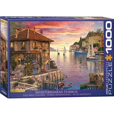 Image de Eurographics Mediterranean Harbor Puzzle multicoloured pour enfants, Taille: One Size, Multi coloured