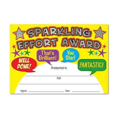 Image de Superstickers Dmc14251 Sparkling effort du certificat