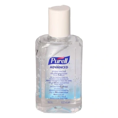 Image de PURELL ADVANCED Gel HYDROALCOOLIQUE POUR les MAINS, Flacon 100mL. Désinfectant élimine jusqu’à 99.999 pourcent des germes plus courants, formulé avec hydratants