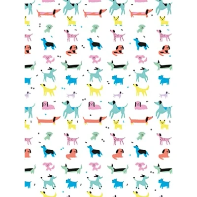 Image de Décopatch FDA887C Une pochette de 20 feuilles texture 30x40 cm Chien effet fluo