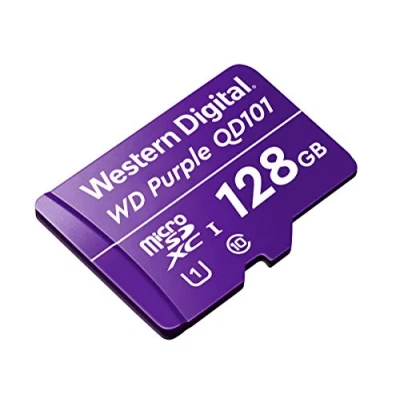 Image de Western Digital WD Purple SC QD101 128 Go microSDXC Ultra Endurance, Classe de Vitesse 10, UHS 1 U1