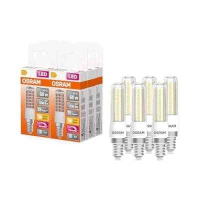 Image de OSRAM LED Superstar Special T SLIM, ampoule spéciale à gradation, culot E14, blanc chaud (2700K), en remplacement d&#039;une conventionnelle de 60W, pack 6.