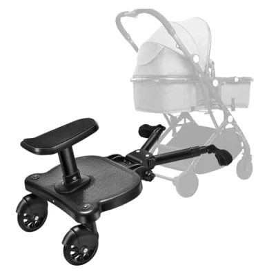 Image de Buggy Board pour poussette universelle Kiddy Buggyboard avec siège à 360 2 roues stables enfants de 6 ans (25 kg)