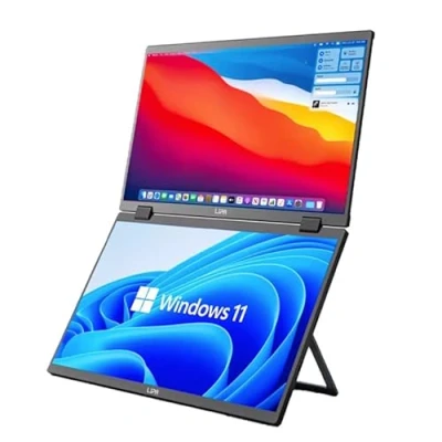 Image de Moniteur portable Lipa HDR 72 Dual Full HD Écran pliable informatique ultra large Compatible Windows &amp; MacOS Neuf