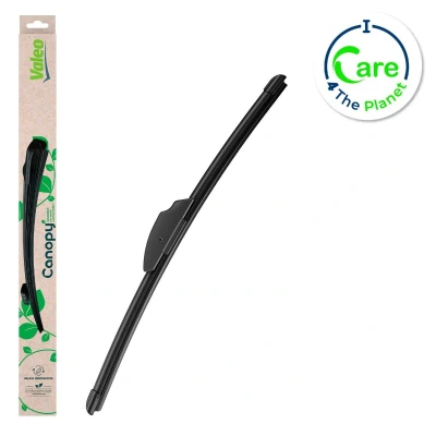 Image de Balai d&#039;essuie glace Valeo Canopy 583904 400mm plat, caoutchouc d&#039;essuyage composé de &gt;80 % matériaux durabl.