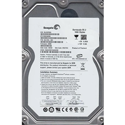 Image de Seagate Barracuda ES ST31000340NS Disque Dur Interne 1 to 7200 TR/Min SATA 3 Go/s Cache 32 Mo 3.5&quot;