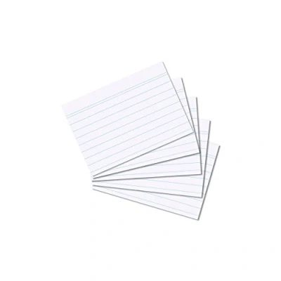 Image de herlitz 10621282 Fiches bristol, Lignées, Blanc, Format A8