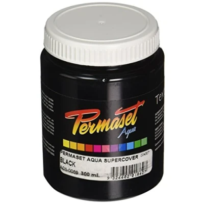 Image de Permaset Aqua Supercover Encre à sérigraphie 300 ml Noir