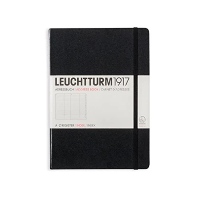 Image de LEUCHTTURM1917 330862 Le Carnet d&#039;adresses Medium (A5) couverture rigide, noir