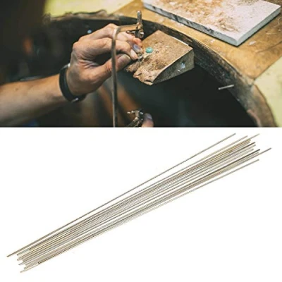 Image de lames de coupe scie, 12pcs bijoux en acier au tungstène scie à dents spirale cire scie(1#)