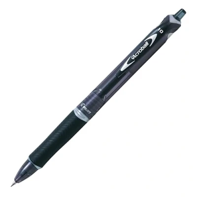 Image de Stylo à bille rétractable Acroball Plastic Begreen Noir Pointe 0,7 mm Pilot