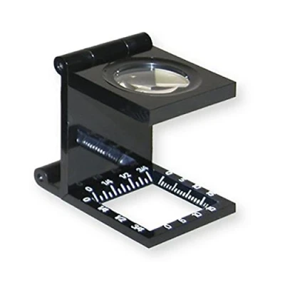 Image de Carson LinenTest compte fils pliable, grossissement de 6,5x, équipé d’une échelle mesure (LT 20)