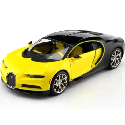 Image de Compatible avec Bugatti Chiron jaune/noir métallisé 1:24 Maisto 32509
