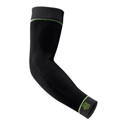 Image de Manchons de compression Bauerfeind Sports T.S X Long Noir pour bras et mollets Performance optimale la course à pied