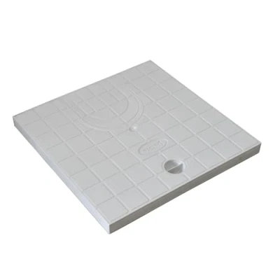 Image de Jardibric Couvercle de Regard Pré découpé pour Collecteur des Eaux Pluviales en Polypropylène Renforcé Dim Net 28x28 Adapté aux Regards 30 x cm