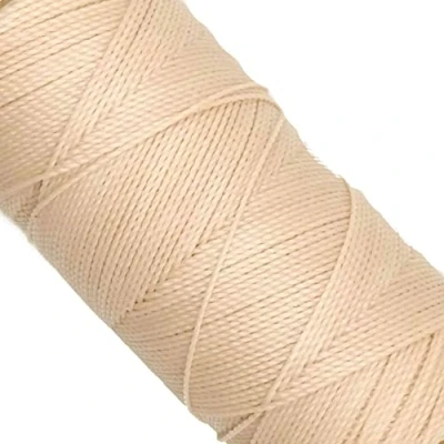 Image de Linhasita Bobine de fil ciré 100 g/170 mètres Polyester 1 millimètre d&#039;épaisseur Macramé 30 couleurs ecru