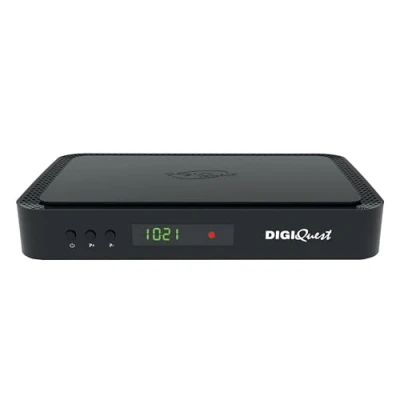 Image de DIGIQUEST Decoder tivùsat Combo 4K Q80 Récepteur Satellite HbbTV, Double Tuner Fonction d&#039;enregistrement activable Mediaplayer, télécommande 2 en 1 Smartcard Incluse Noir