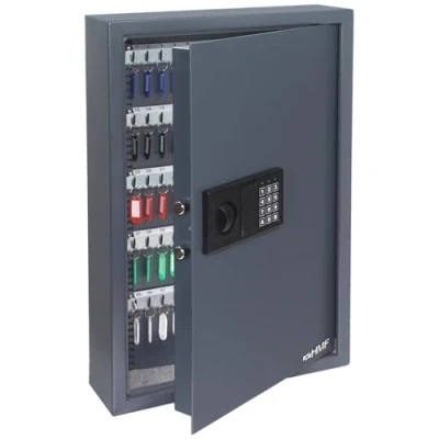 Image de HMF 2100 11 Armoire a Clés avec Serrure Électronique 108 Crochets 66,5 x 43 13 cm Anthracite