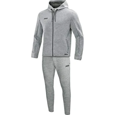 Image de JAKO Ensemble De Jogging Premium Basics à Capuche, Femme, Gris Chiné, 36