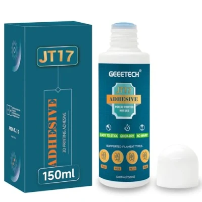 Image de GEEETECH colle pour imprimante 3D 150ML (JT16), spray adhésif 3D, d&#039;impression Adhérence parfaite de la première couche avec filament PLA, ABS, PETG