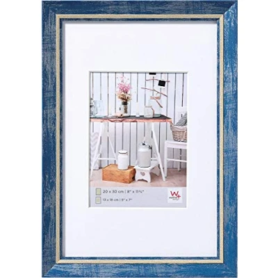 Image de walther design cadre photo bleu 40 x 60 cm avec passe partout, chalet EL460L