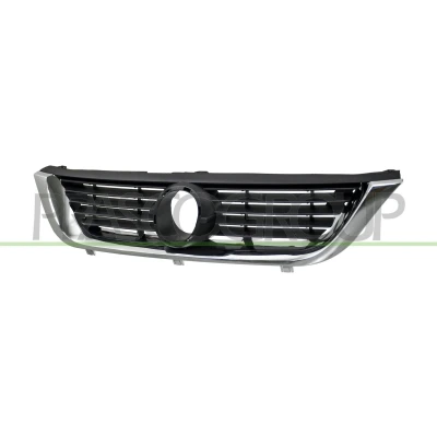 Image de PRASCO OP0542001 Calandre centre, avant chromé noir chrome avec cadre OPEL: Vectra B Berline, CC