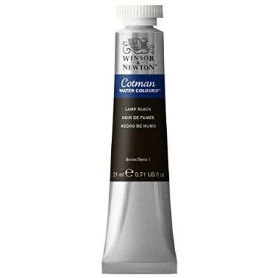 Image de Winsor &amp; Newton Cotman Aquarelle Tube 21ml Noir De Fumée