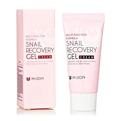 Image de [MIZON] SNAIL RECOVERY Gel CREAM (45ml) Korean Skincare Crème Hydratante Ultra Légère Traitement anti âge Illumine &amp; Régénére Soin à l&#039;extrait de bave d&#039;escargot