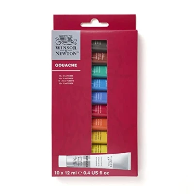 Image de Winsor &amp; Newton Gouache Set Initiation 10 Tubes de 12ml