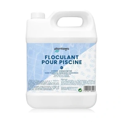 Image de PLANTAWA Floculant Liquide pour Piscines 5L Remplaçant de la Turbidité. Piscine Et Spa. Clarifie l&#039;eau. sans Produits Chimiques Nocifs. Clarificateur d&#039;eau Tout en Un.