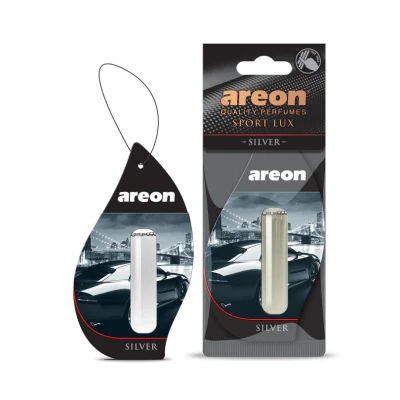 Image de AREON Désodorisant liquide pour voiture Pendentif argenté Longue durée 3D 5 ml 1 pièce