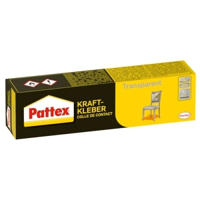 Image de Pattex Kraftkleber Transparent, 50 g de colle super forte pour une utilisation universelle dans les locaux, très résistante à la chaleur, rapidement