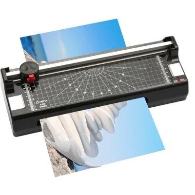 Image de OLYMPIA A 240 Combi Plastifieuse et Massicot manuel DIN A4 argent/noir