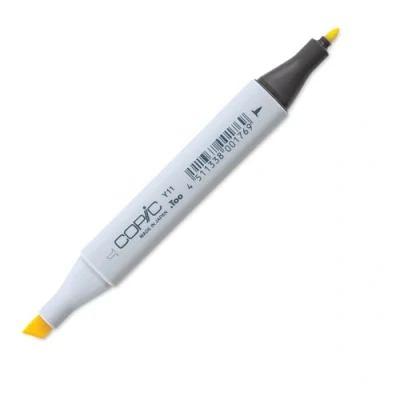 Image de COPIC Classic Y11, Pale Yellow, Twin Marker avec Une Pointe Moyenne et Fine