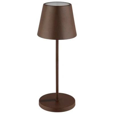 Image de APS 17009 « MERLE » Lampe de table sans fil USB C, température couleur et luminosité réglables, avec station d’accueil télécommande, couleurs rouille