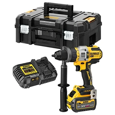 Image de DeWalt DCD999T1 QW Marteau perforateur sans Balais XR 18V ​​XRP FV Advantage Li Ion 6Ah, Couleur