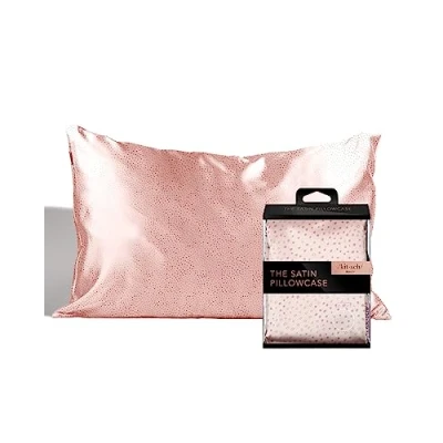Image de Kitsch Taie d&#039;oreiller en Satin pour Les Cheveux et la Peau, Plus Douce Que Soie taies rafraîchissant avec Fermeture éclair, Housse de Coussin