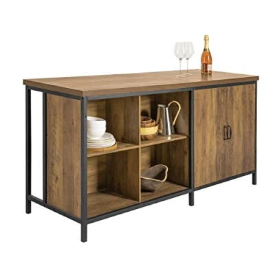 Image de SoBuy Placard de Cuisine Buffet Rangement Armoire Multi rangements avec 2 Portes, 4 Cubes Compartiments, 170x60x89cm, KNL01 F