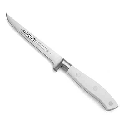 Image de Arcos Riviera Blanc Couteau de désossage en Acier Inoxydable forgé Taille 130 mm Couleur Blanche