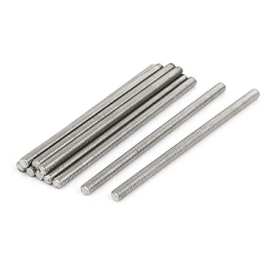 Image de Sourcingmap M6 x 120 mm en acier inoxydable 304 Entièrement tiges filetées Attache ton argent 10 pcs