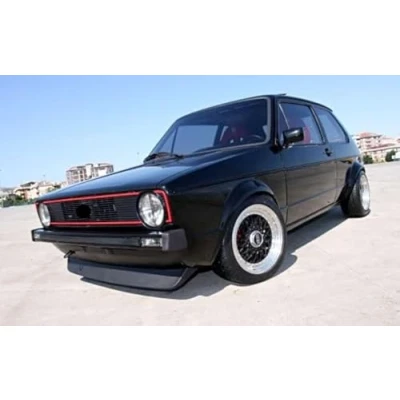Image de Pour VW Golf 1 Caddy Jetta Spoiler Rajout De Pare Choc Avant Lame Lèvre Noir Mat