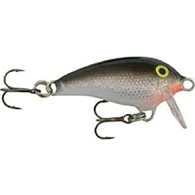 Image de Rapala Leurre de Pêche Mini Fat Rap Matériel Corps Compact en Balsa d&#039;eau Douce Profondeur Nage 0,9 à 1,8m 3cm / 4g Fabriqué Estonie Silver