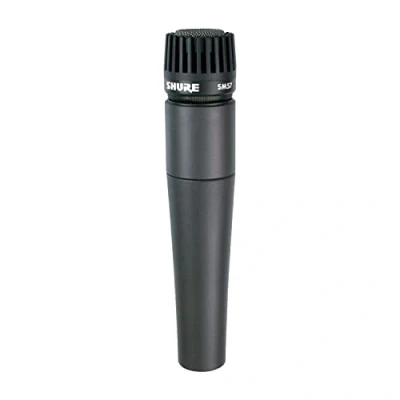 Image de Shure SM57 Microphone D&#039;Instrument Dynamique Cardioïde de avec Support D&#039;Amortisseur Pneumatique, Pince à Micro A25D, Sac Rangement, Connecteur Xlr 3 Broches, sans Câble (Sm57 Lce)