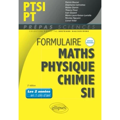 Image de Formulaire PTSI/PT Maths Physique chimie SII Nouveaux programmes