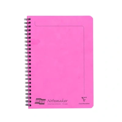 Image de Clairefontaine 3087Z Un Cahier à Spirale Notemakers Europa Fuchsia A5 14,8x21 cm 120 Pages Détachables Lignées Papier Blanc 90 g Couverture Carte Lustrée