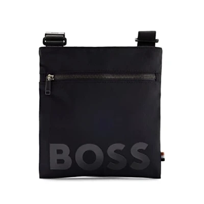 Image de BOSS Hommes Catch S Zip env Sac enveloppe en Nylon recyclé à Logo imprimé