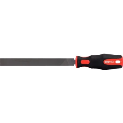 Image de KS TOOLS 157.0007 Lime plate demi douce emmanchée , L.300 mm Poignée bi matière