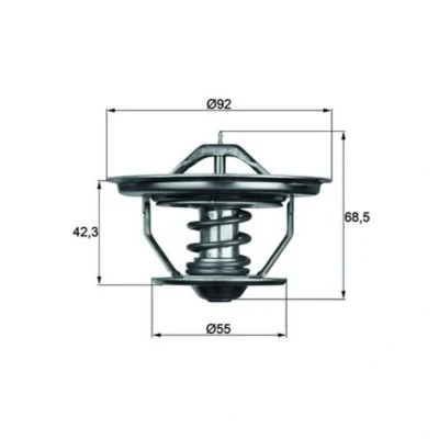 Image de Thermostat (liquide de refroidissement) BEHR MAHLE TX 35 75